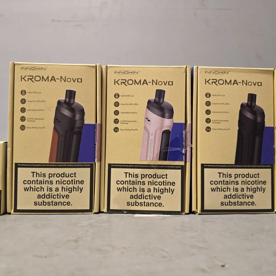 BOX OF APPROXIMATELY 15 ASSORTED E-CIGARETTES PRODUCTS TO INCLUDE - INNOKIN KORMA-NOVA , PZP COIL 