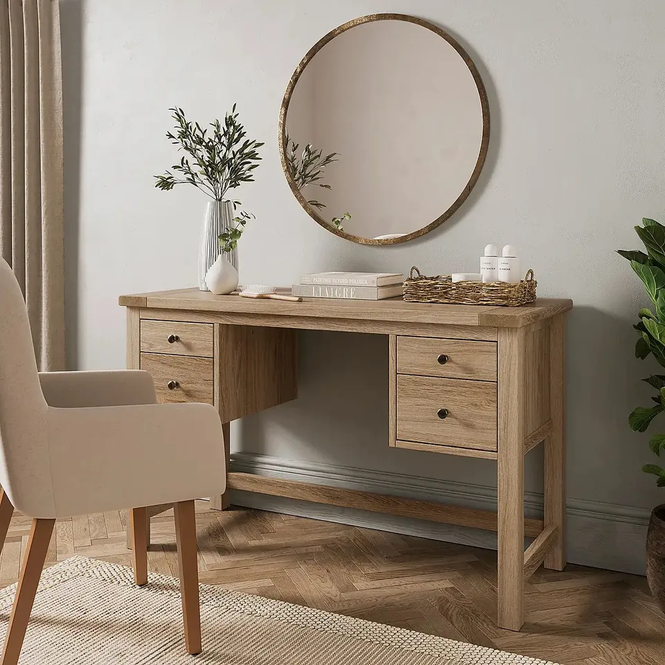 BOXED OLNEY DRESSING TABLE - OAK (1 BOX)