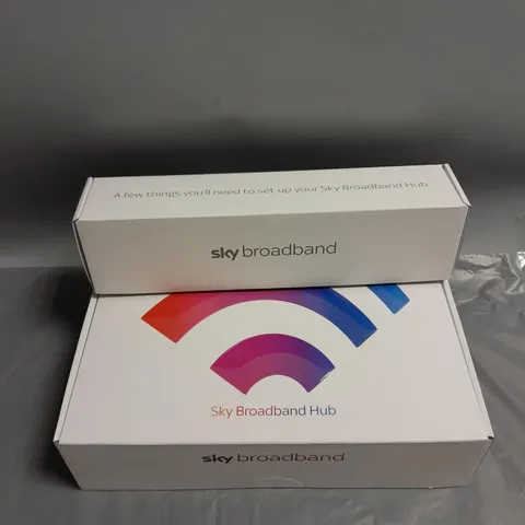 BOXED AND SEALED SKY BROADBAND HUB AND ACCESSORIES