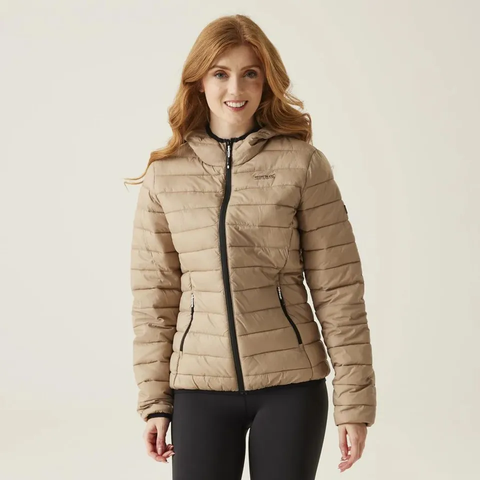 REGATTA HOOD MARIZION JACKET (RWN273) WARM TAUPE SIZE 8