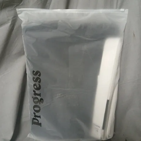 BAGGED PROGRESS THE ACADEMY GI IN GREY WITH WHITE BELT - A3