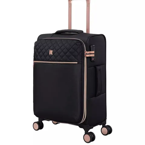 IT LUGGAGE DIVINITY BLACK CABIN SUITCASE WITH TSA LOCK 