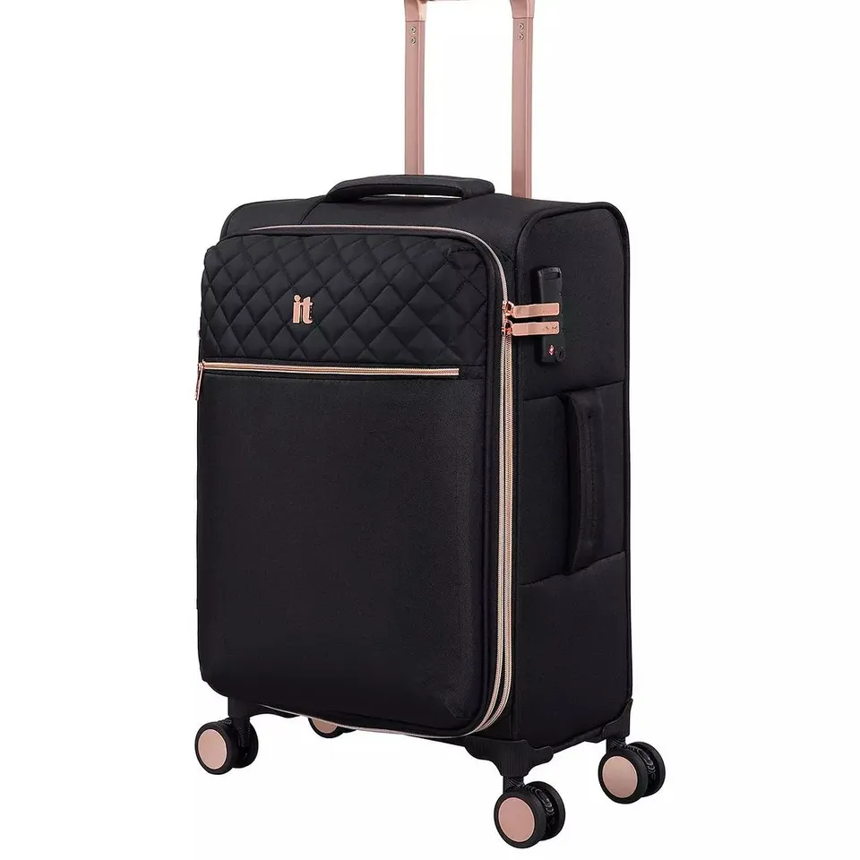 IT LUGGAGE DIVINITY BLACK CABIN SUITCASE WITH TSA LOCK  RRP £50