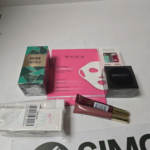 7 X ASSORTED COSMETIC ITEMS TO INCLUDE GOLDEN EMERALD EAU DE PARFUM, SETTING POWDER, TANNING FACE MIST ETC