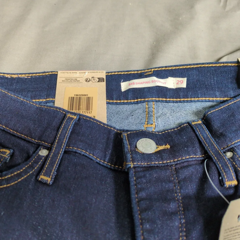 LEVI'S 315 SHAPING BOOTCUT JEANS – WOMEN'S, DARK INDIGO, SIZE UK 10 (US 29), 29W X 32L