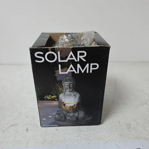 BUDDHA GARDEN SOLAR LAMP – OUTDOOR SOLAR LIGHT (BOXED)