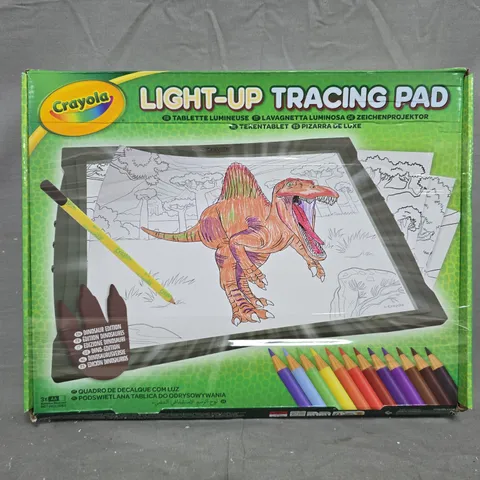 BOXED CRAYOLA DINOSAUR LIGHT-UP TRACING PAD