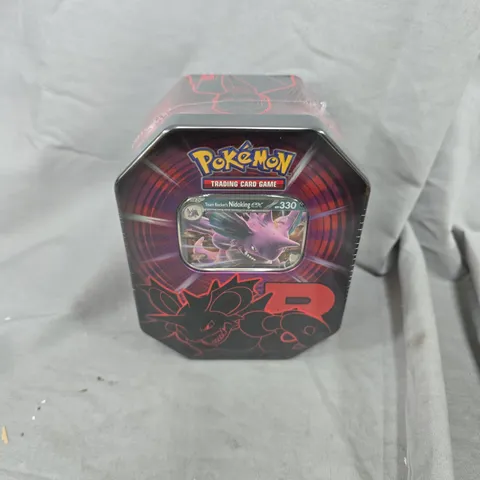SEALED POKEMON TRADING CARD GAME TEAM ROCKET NIDOKING TIN
