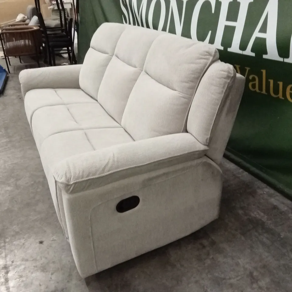 MIRO 3 SEATER MANUAL FABRIC RECLINER SOFA RRP £999
