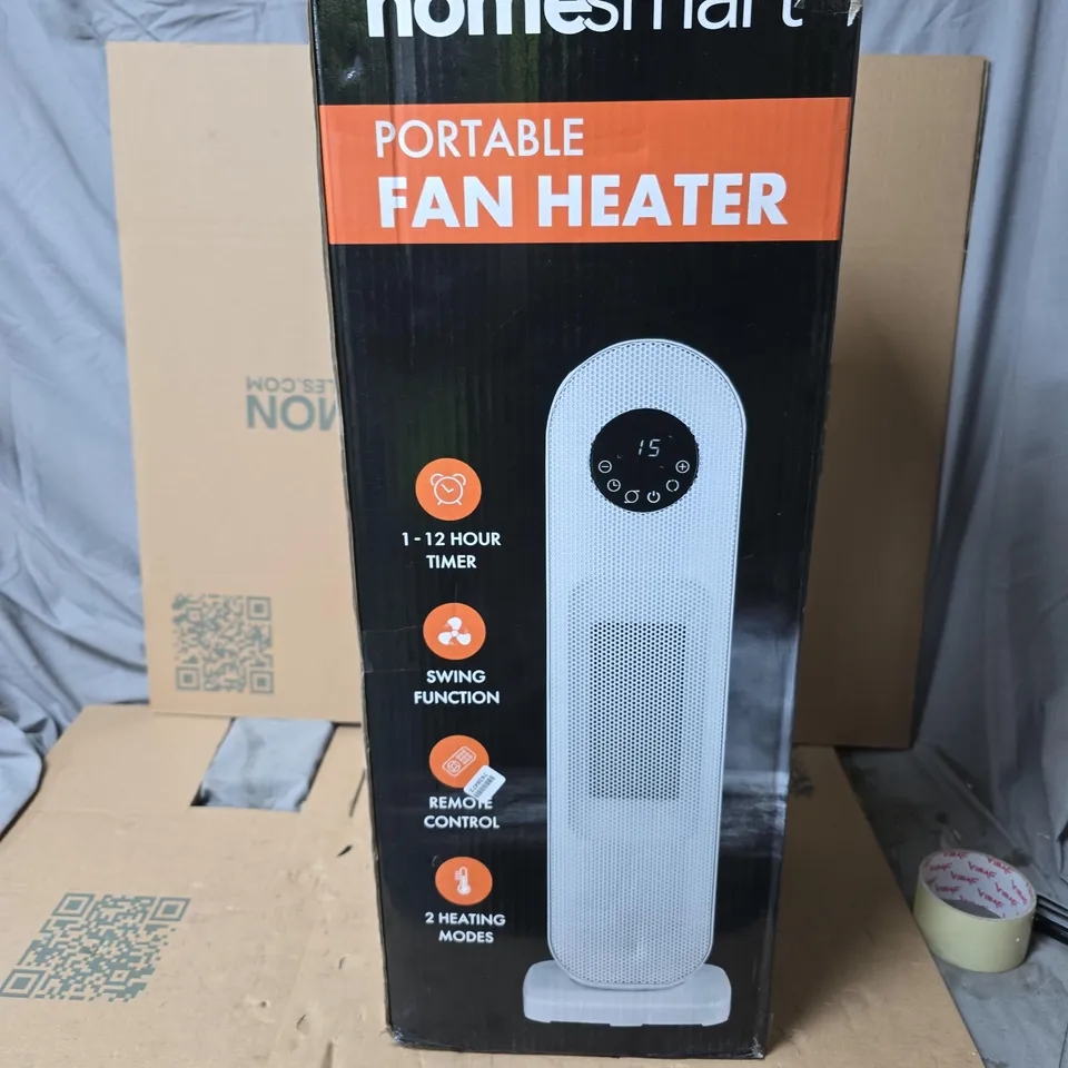 HOMESMART PORTABLE FAN HEATER – BOXED