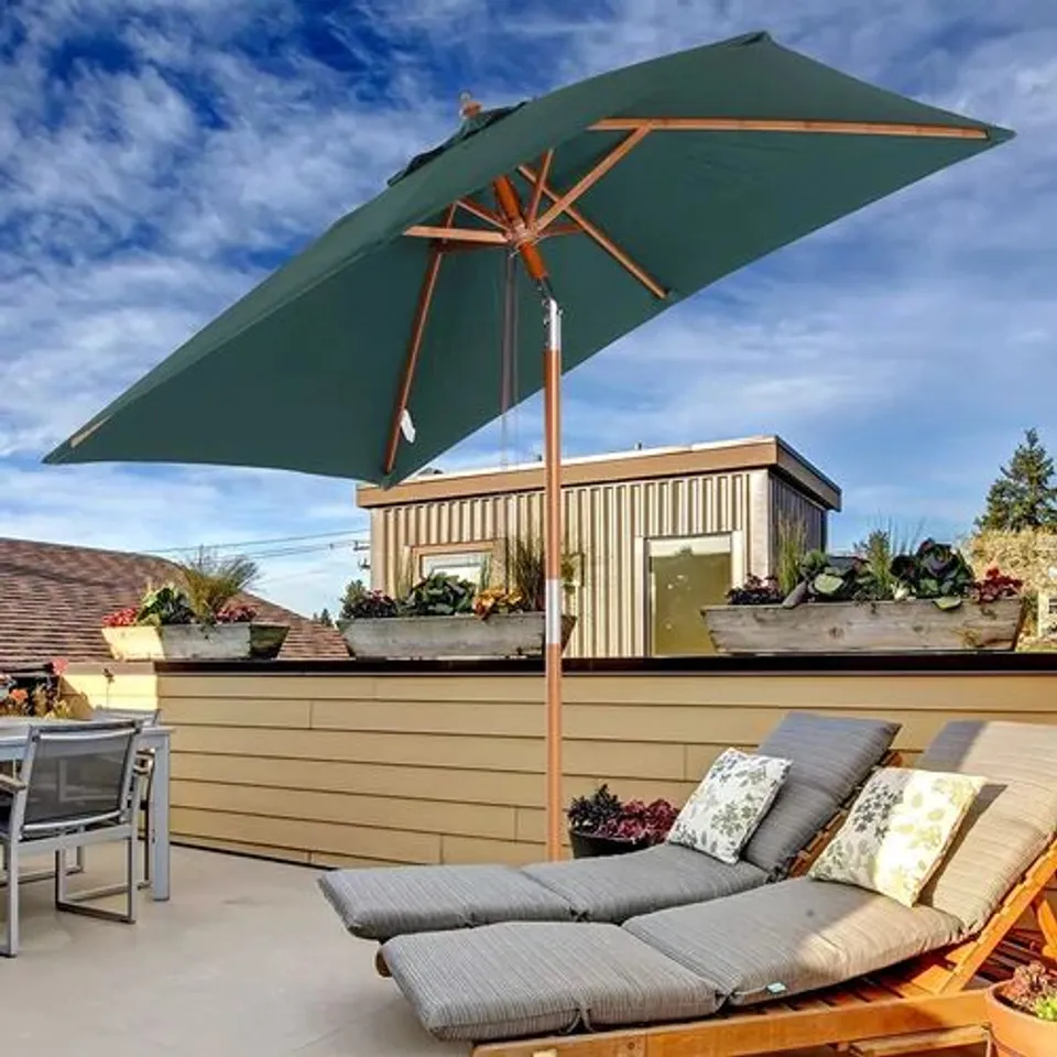 BAGGED CYR 2M SQUARE TRADITIONAL PARASOL 