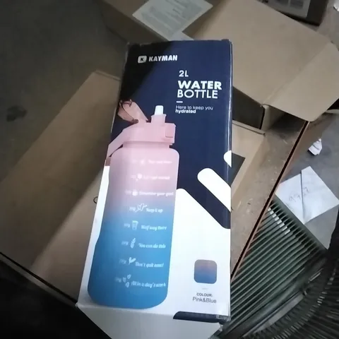 BOXED KAYMAN 2L WATER BOTTLE - PINK & BLUE