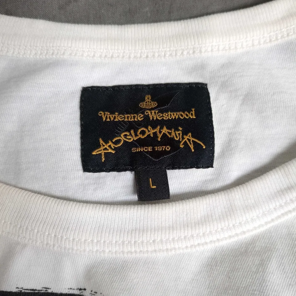 VIVIENNE WESTWOOD ANGLOMANIA WHITE T-SHIRT – SIZE L