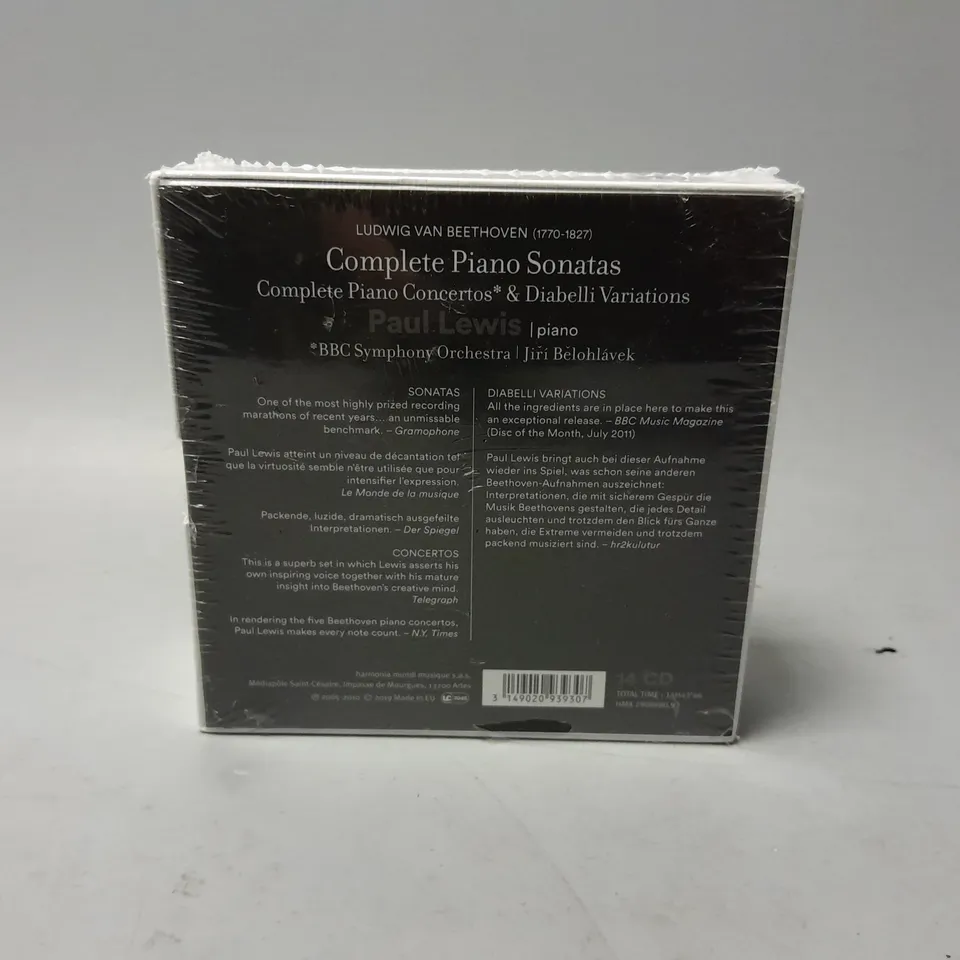 SEALED PAUL LEWIS - BEETHOVEN: COMPLETE SONATAS & PIANO CONCERTOS CD