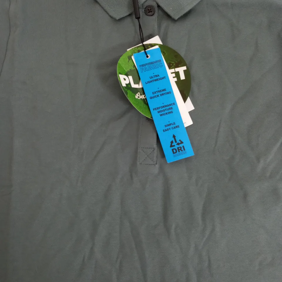 CALVIN KLEIN GOLF SHIRT IN SAGE - SMALL