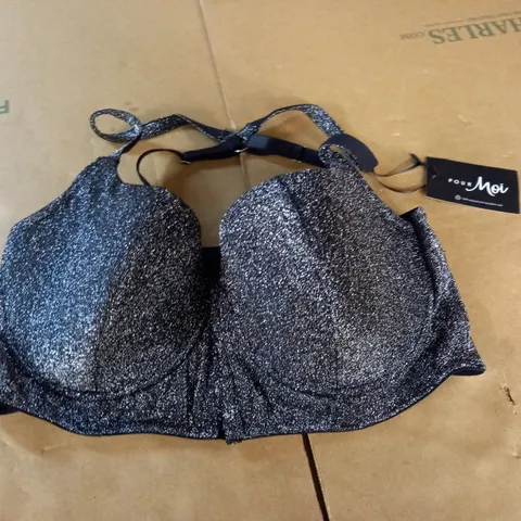 POUR MOI ALL THAT GLITTERS FRONT FASTENIN GLONGLINE BRA - UK 34D