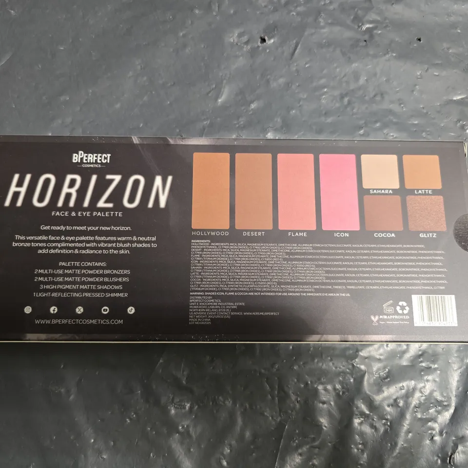 SEALED BPERFECT HORIZON FACE & EYE PALETTE