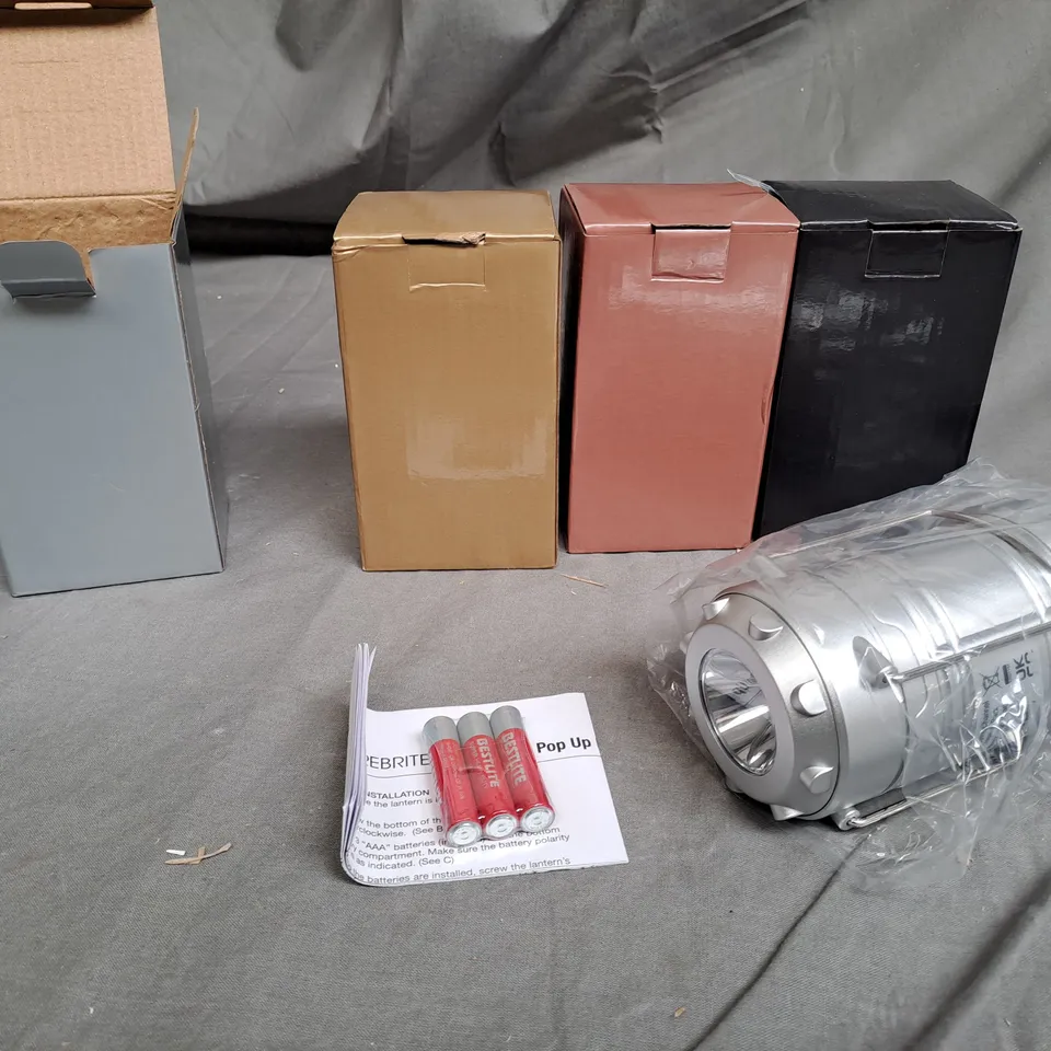 SCB SET OF 4 MINI POP-UP METALLIC LIGHTS