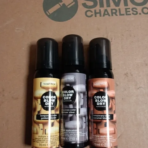 BOX OF APPROXIMATELY 20 ASSORTED MATRIX BLOW DRY TEMP COLOUR 