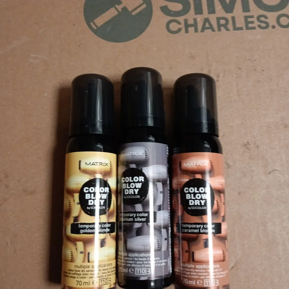 BOX OF APPROXIMATELY 20 ASSORTED MATRIX BLOW DRY TEMP COLOUR 