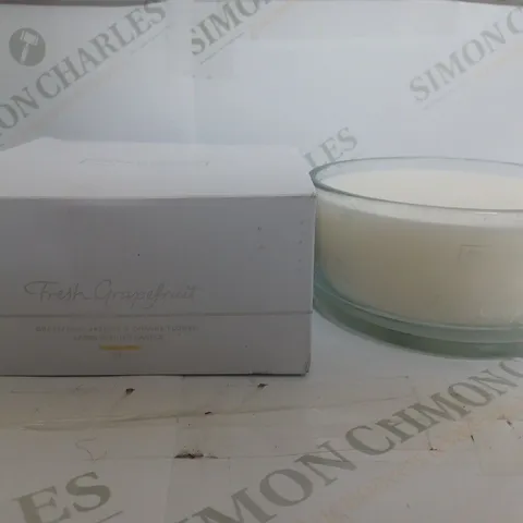 BOXED THE WHITE COMPANY FRESH GRAPEFRUIT 4 WICK CANDLE