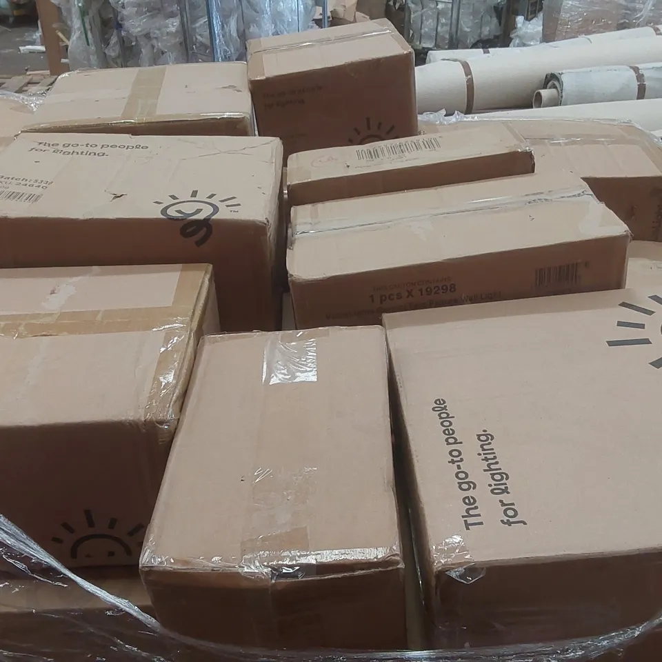 PALLET CONTAINING A VERY LARGE QUANTITY OF ASSORTED LIGHTING ITEMS