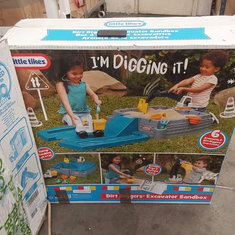 BOXED LITTLE TIKES DIRT DIGGERS EXCAVATOR SANDBOX 