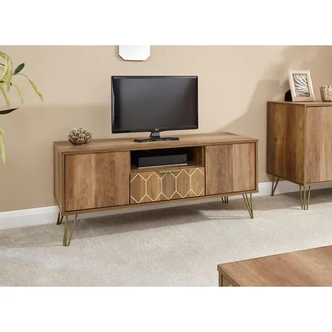 BOXED XAVIER TV STAND FOR TVS UP TO 50" - MANGO (1 BOX)
