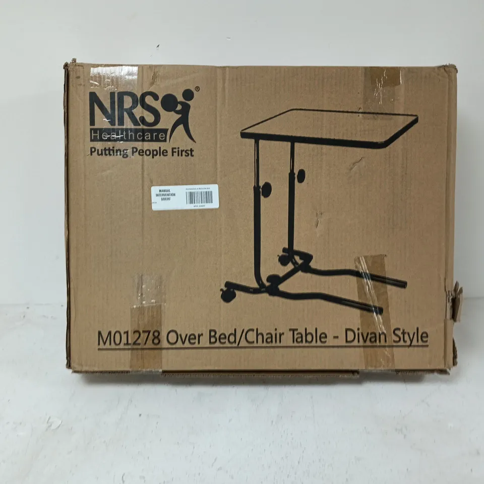 NRS HEALTHCARE OVER BED/CHAIR TABLE – DIVAN STYLE (M01278)