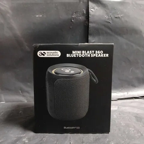 MINI BLAST 360 BLUETOOTH SPEAKER – PORTABLE, ACOUSTIC SOLUTIONS (BOXED)