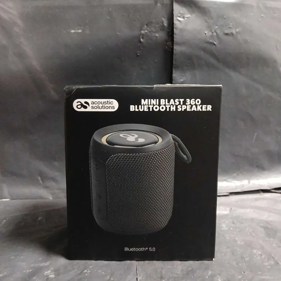 MINI BLAST 360 BLUETOOTH SPEAKER – PORTABLE, ACOUSTIC SOLUTIONS (BOXED)