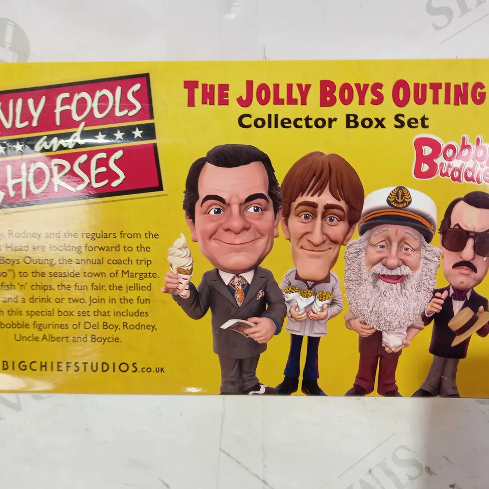 BOBBLE BUDDIES ONLY FOOLS AND HORSES THE JOLLY BOYS OUTING COLLECTOR BOX SET