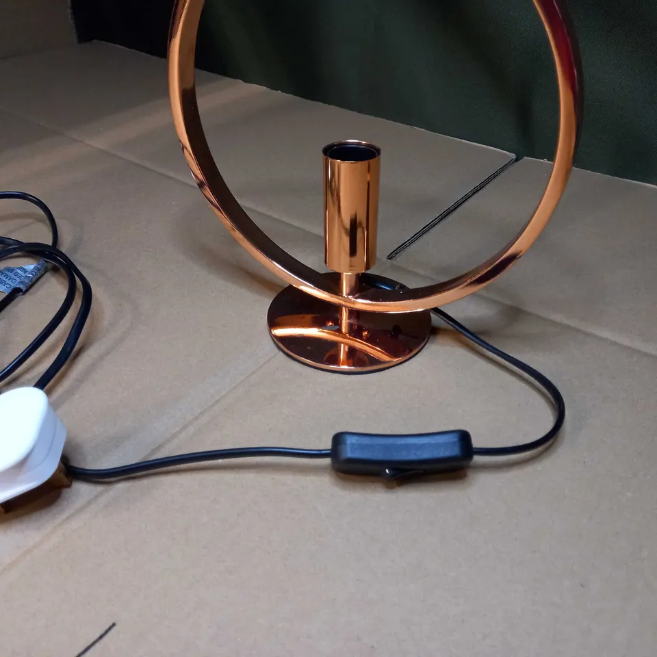 DESIGNER STATEMENT COPPER CIRCULAR LAMP