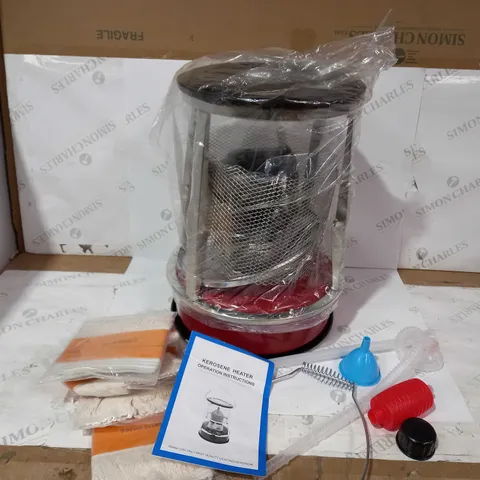 BOXED KEROSENE HEATER - BLACK/RED
