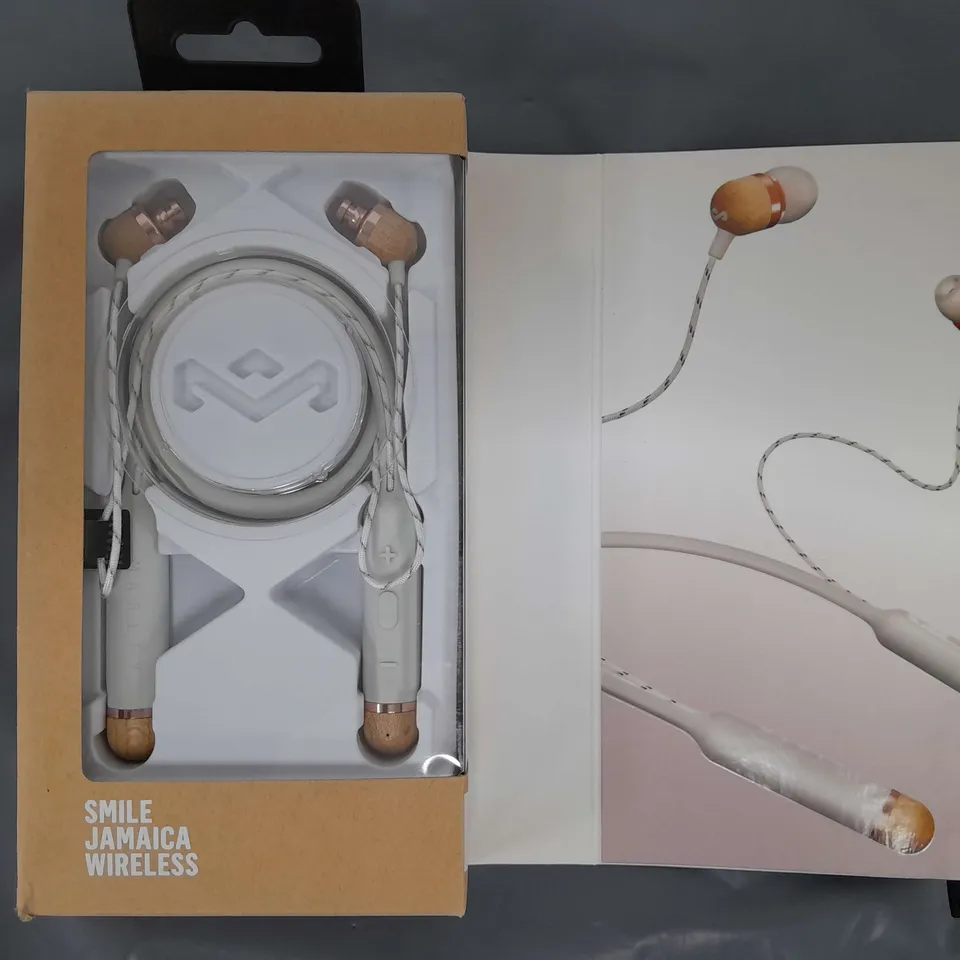 5 BOXED HOUSE OF MARLEY EM-JE083-CPA SMILE JAMAICA WIRELESS BLUETOOTH EARPHONES