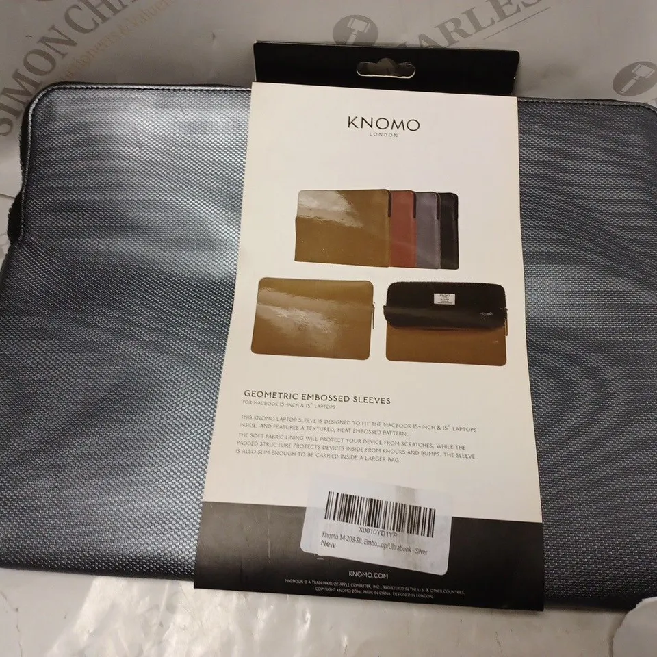 APPROXIMATELY 25 KNOMO LONDON GEOMETRIC EMBOSSED SLEEVES IN COPPER FOR MACBOOK