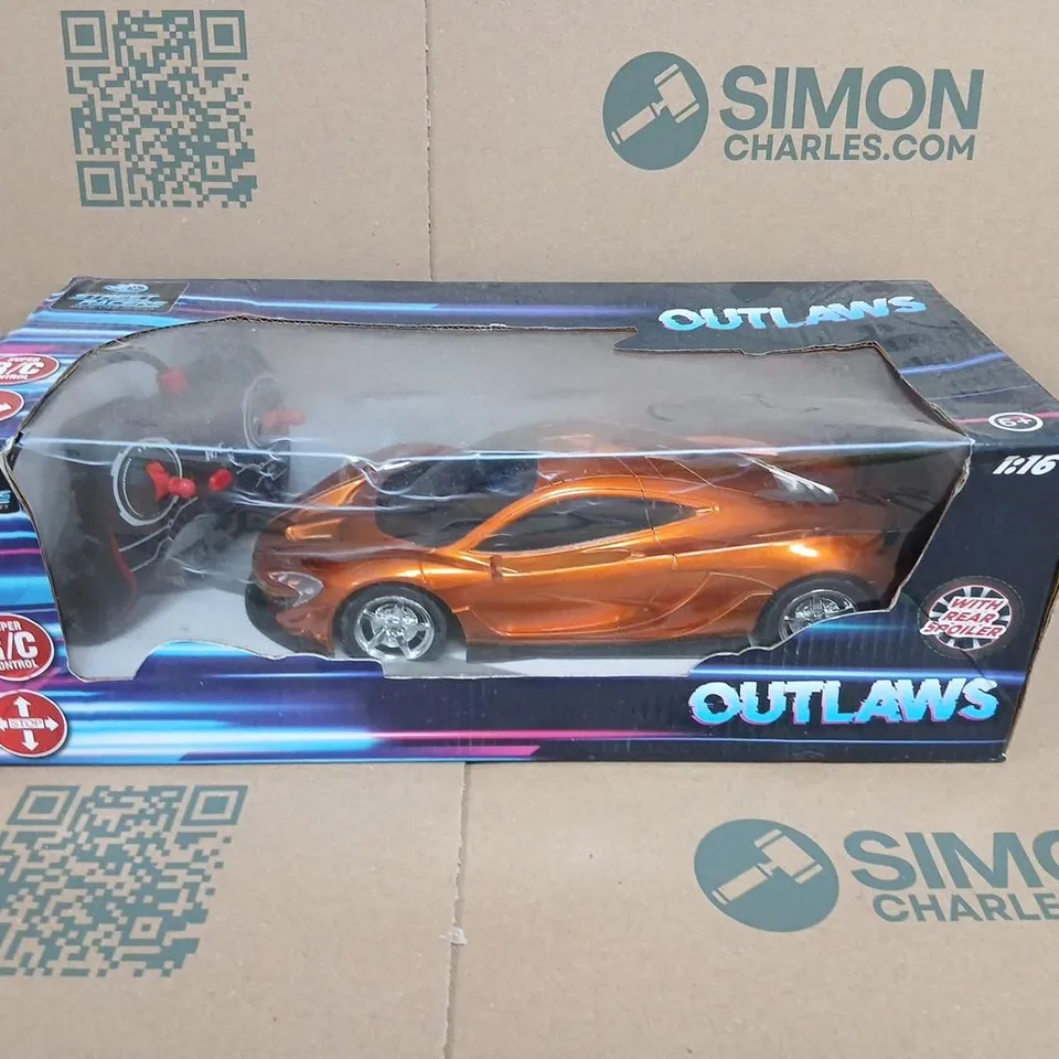 OUTLAWS 1:16 SCALE RC CAR – ORANGE, BOXED