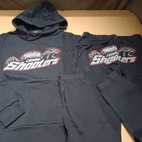 TRAPSTAR LONDON SHOOTERS STYLE HOODY AND JOGGERS - S