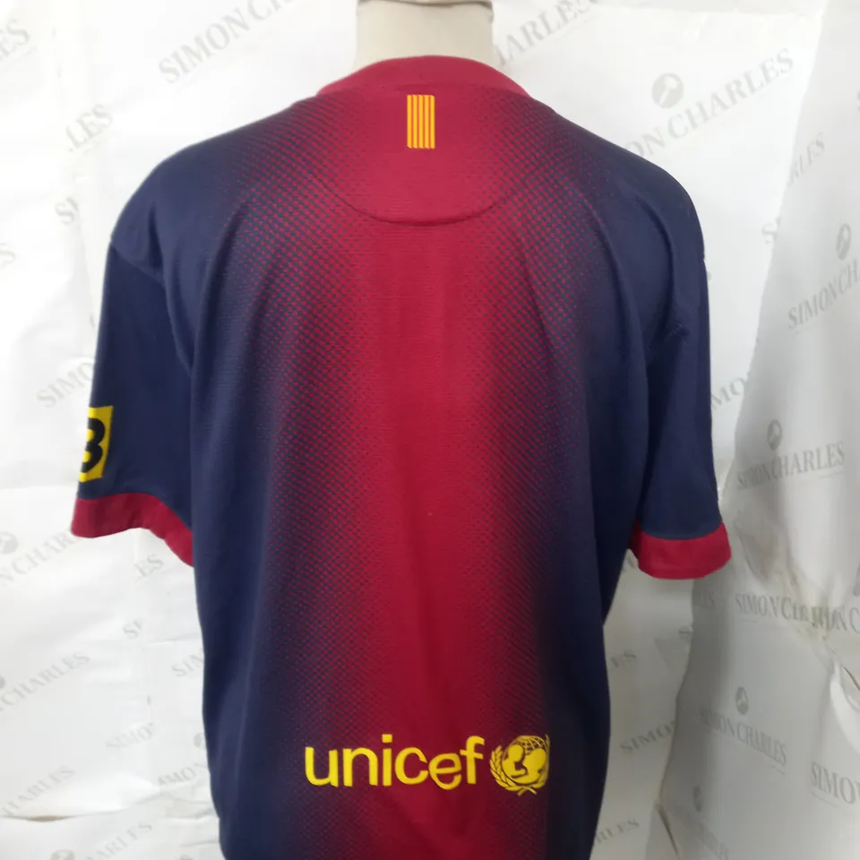 FC BARCELONA 2012-13 HOME SHIRT SIZE UNSPECIFIED