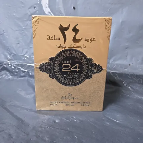 BOXED AND SEALED OUD 24 HOURS MAJESTIC GOLD UNISEX EAU DE PARFUM 100ML BY ARD AL ZAAFARAN