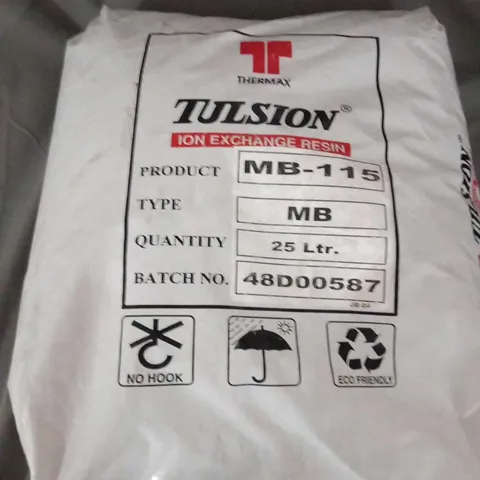 BAG OF TULSON ION EXCHANGE RESIN MB-115 25 LTR