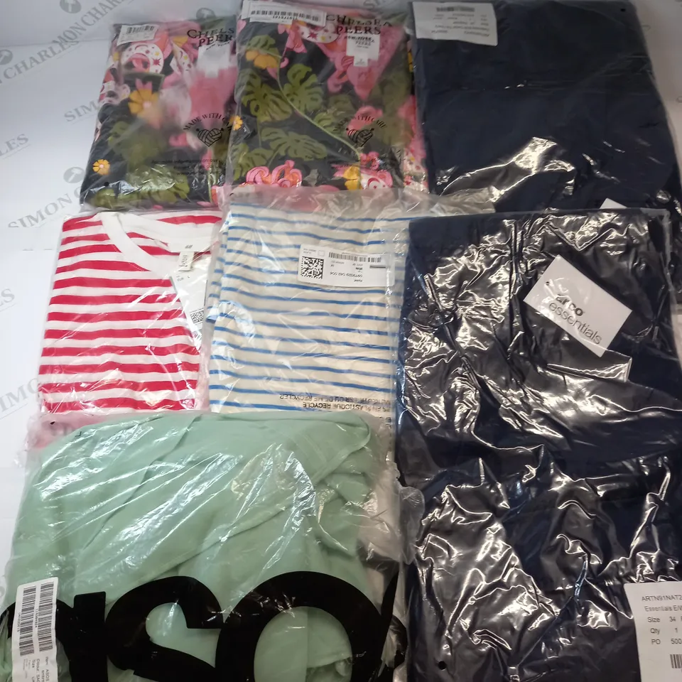 LARGE BOX OF ASSORTED CLOTHING TO INCLUDE H&M,ASOS AND CHELSEA PEERS