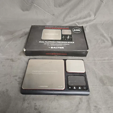 BOXED SALTER HESTON BLUMENTHAL DUAL PLATFORM PRECISION SCALE