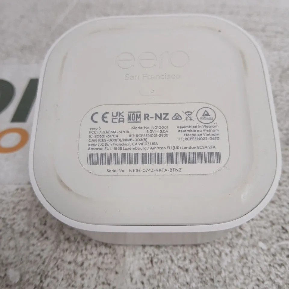 EERO 6 WI‑FI ROUTER – WHITE