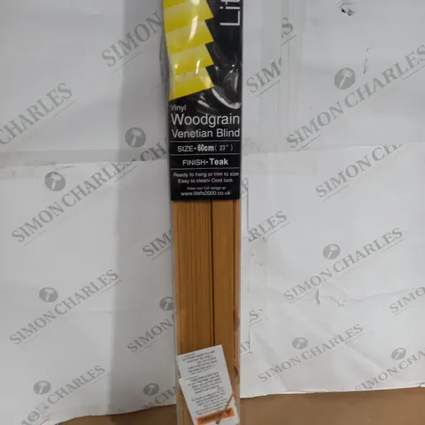 BOXED VINYL WOODGRAIN VENETIAN BLIND