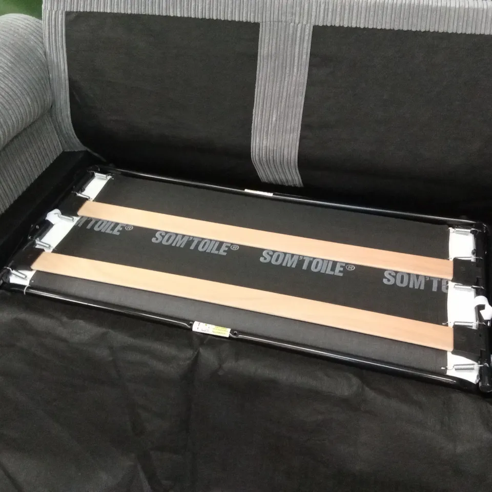 AMALFI STANDARD BACK FABRIC SOFA BED - CHARCOAL RRP £699