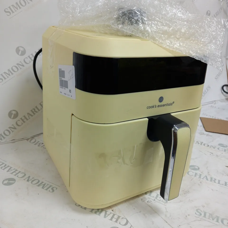 COOKS ESSENTIALS 5.8L AIR FRYER IN CREAM