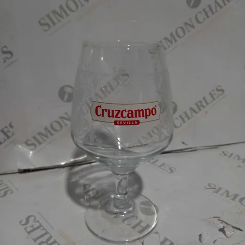 BOXED 48 X CRUZCAMPO SEVILLA PINT GLASS 