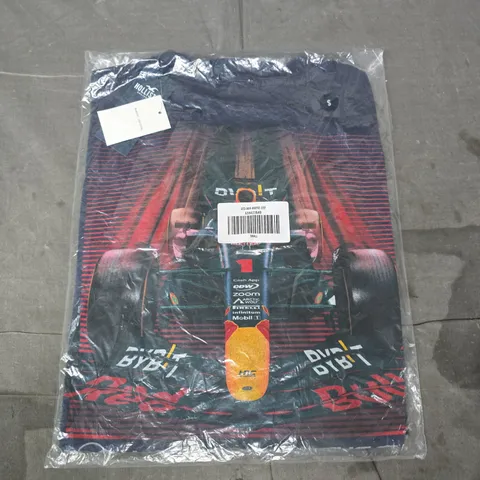 HLLISTER RED BULL FORMULA ONE MAX VERSTAPPEN T-SHIRT IN NAVY SIZE SMALL