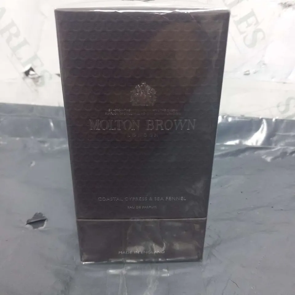 BOXED AND SEALED MOLTON BROWN COASTAL CYPRESS AND SEA FENNEL EAU DE PARFUM 100ML